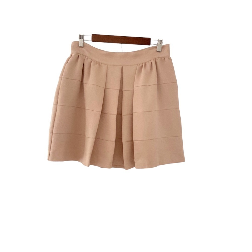 BCBGeneration Dark Buff Pleated Full Mini Skirt Size 10‎